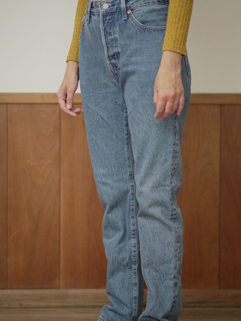 Levi's 501 Women’s Straight-Leg Jeans in Light Blue Denim